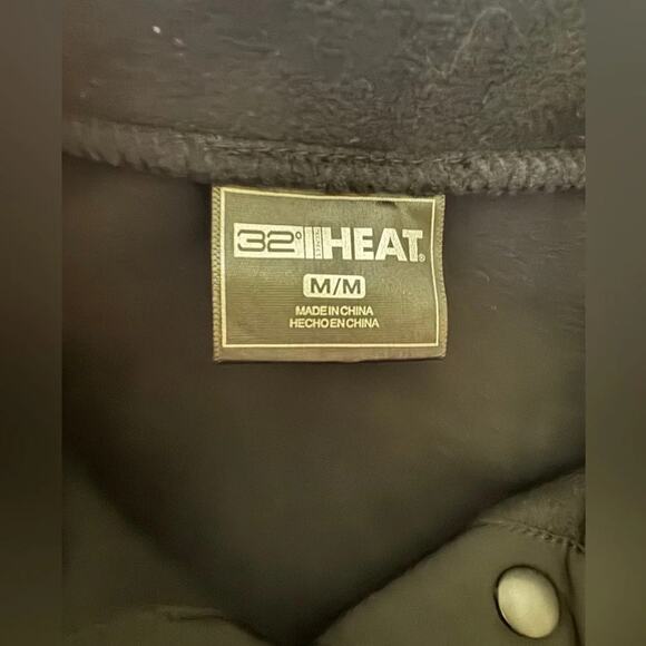32 Degrees Fleece Half-Snap Pullover Top in Black Size M New with Tag TL2FCF63ME - Picture 3 of 7